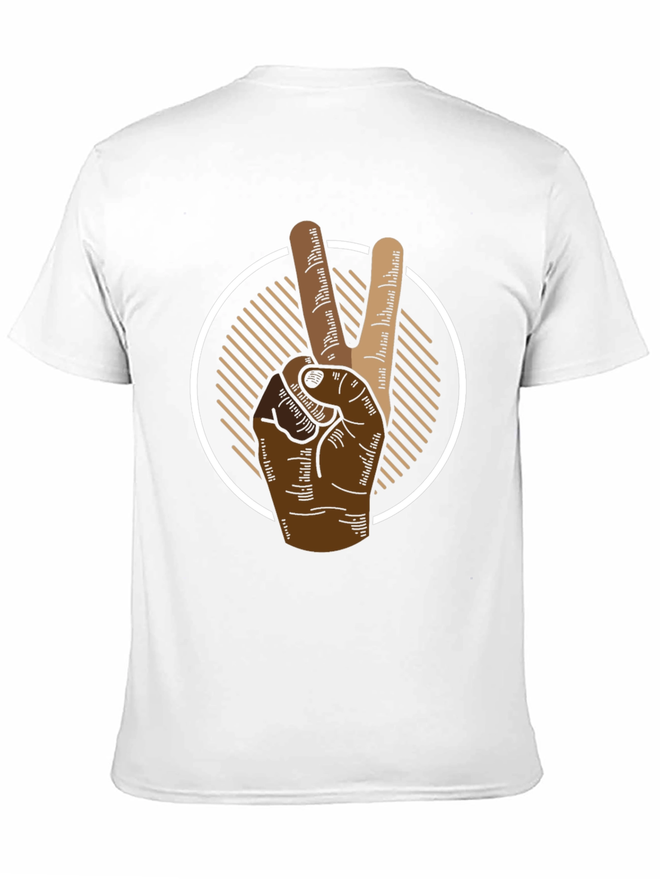 Peace Sign Graphic Tee - Mens Black T-Shirt