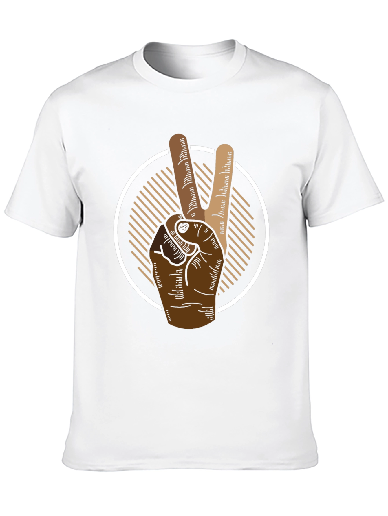 Peace Sign Graphic Tee - Mens Black T-Shirt