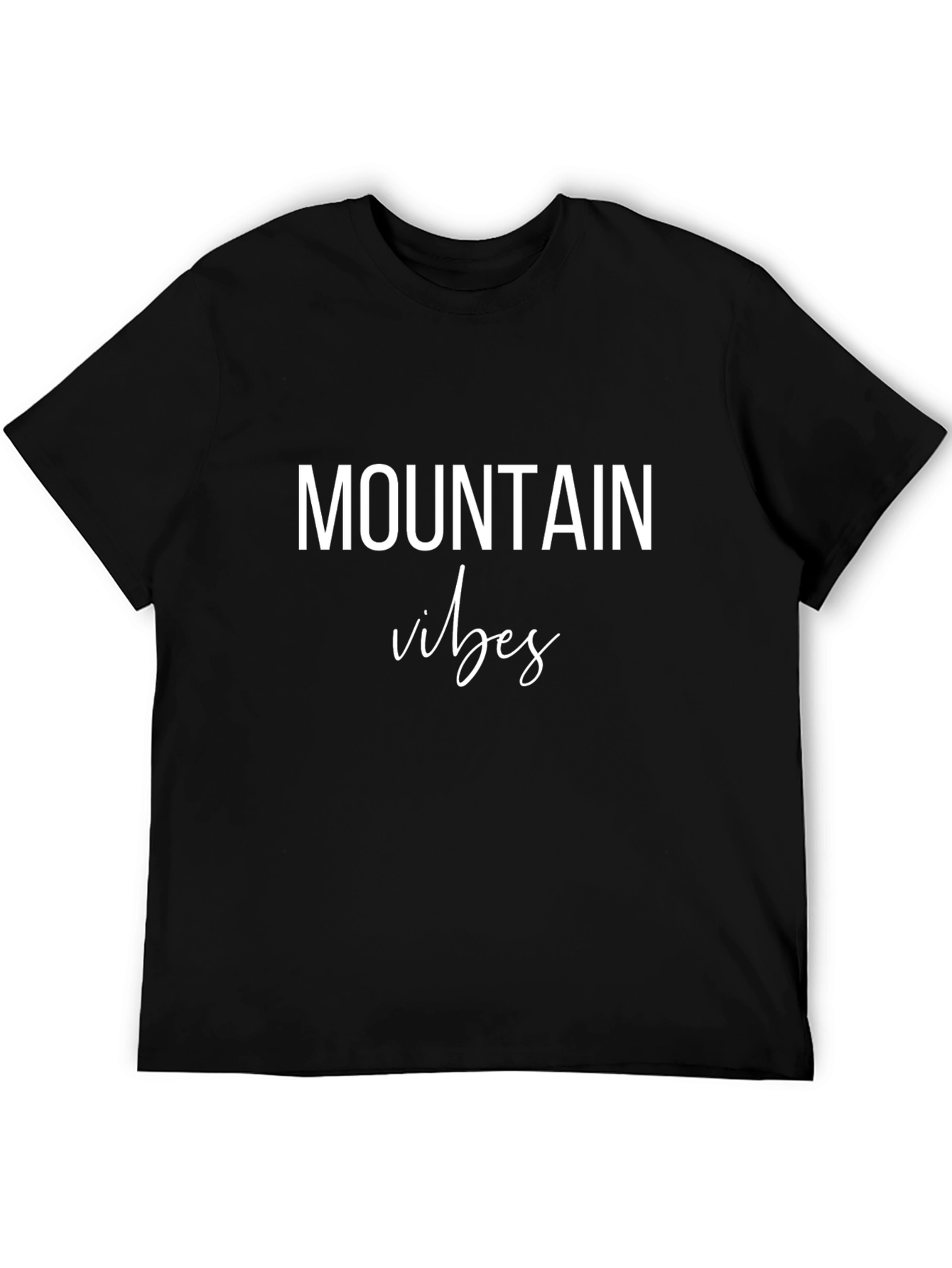 Mountain Vibes Black Graphic Tee