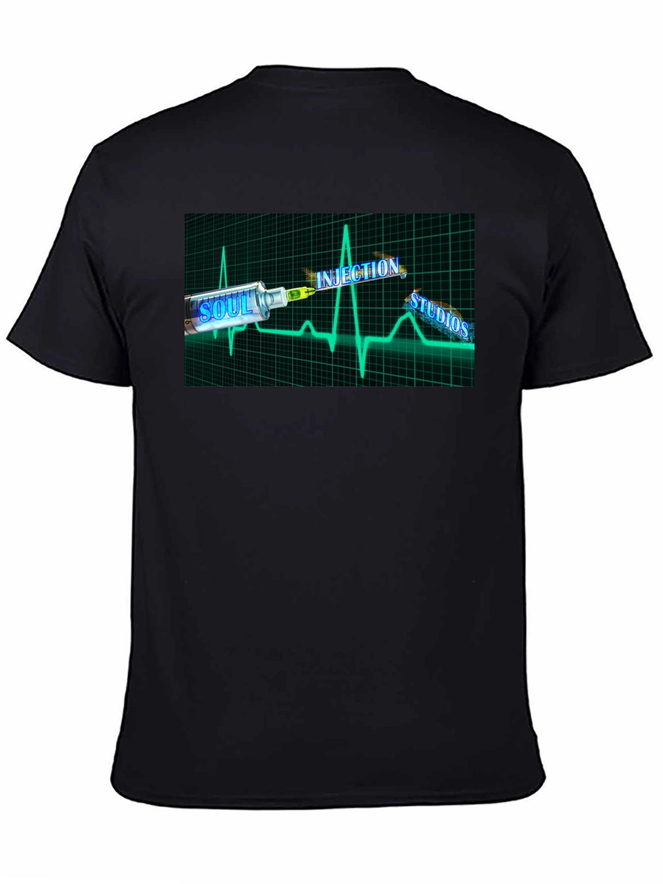 Soul Injection Studios Black Graphic T-Shirt