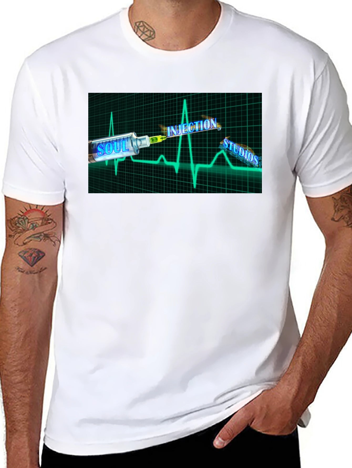 Soul Injection Studios Black Graphic T-Shirt