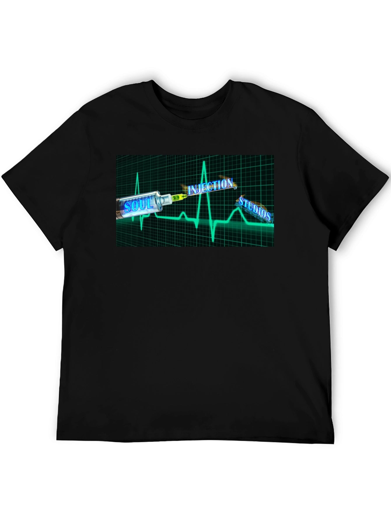 Soul Injection Studios Black Graphic T-Shirt