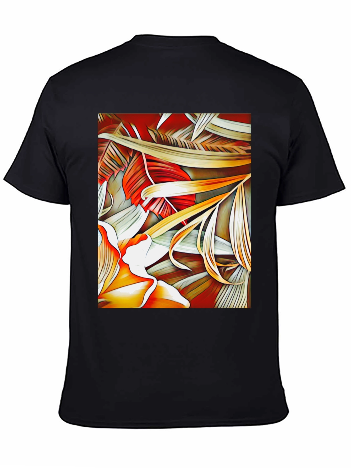 Tropical Leaves Graphic Tee - Unique Design