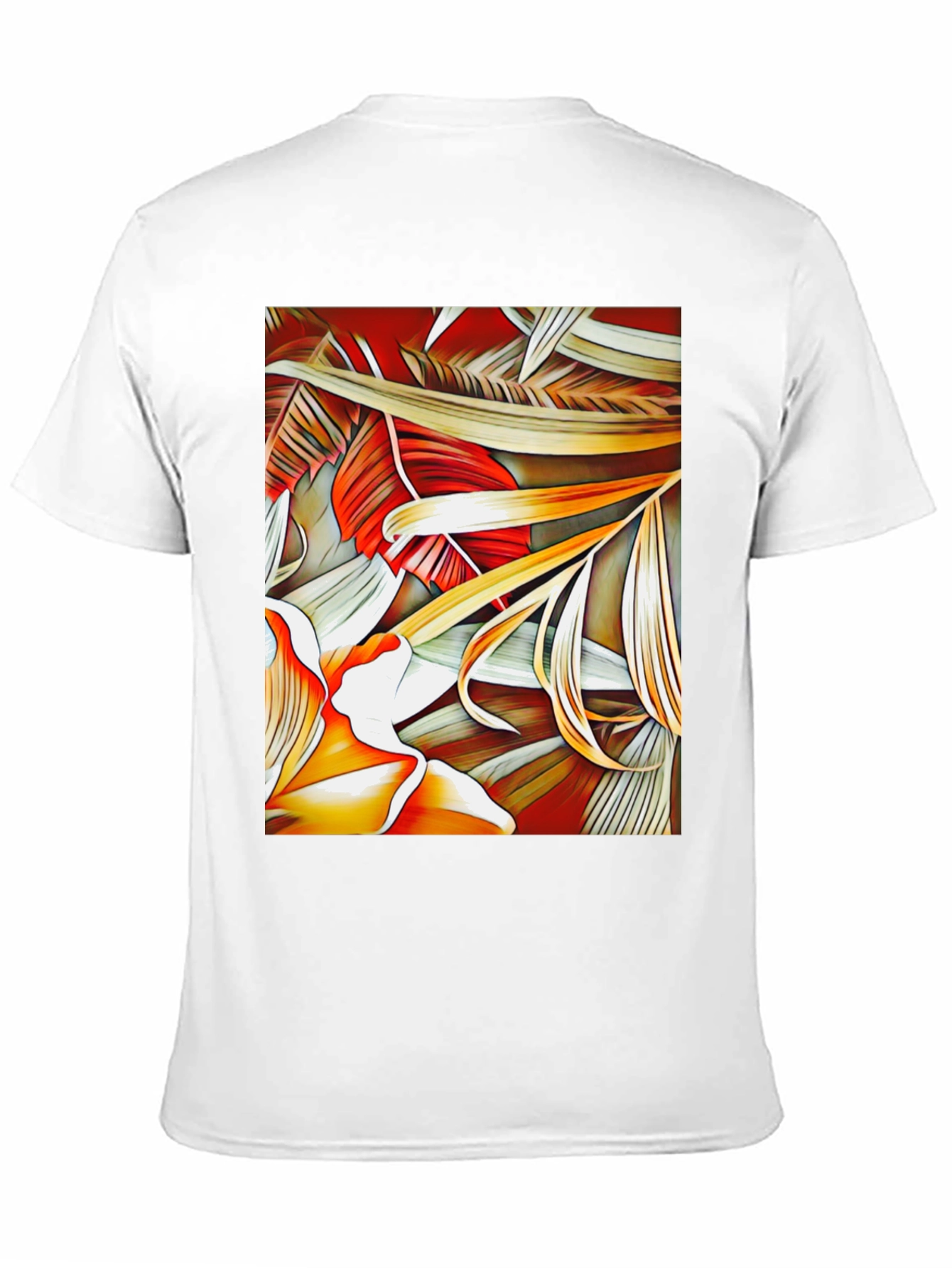 Tropical Leaves Graphic Tee - Unique Design