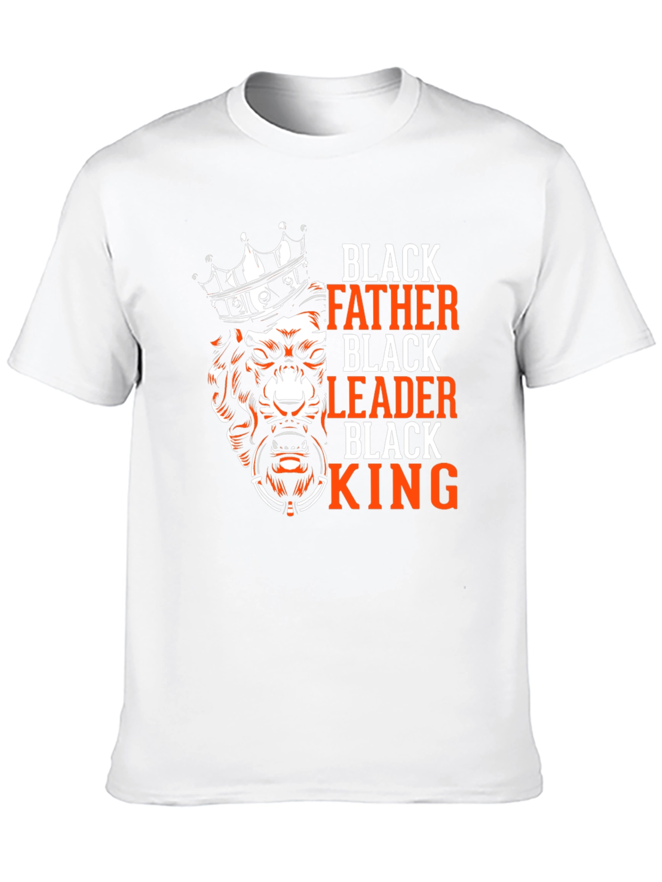 Black Father Leader King Graphic Tee
