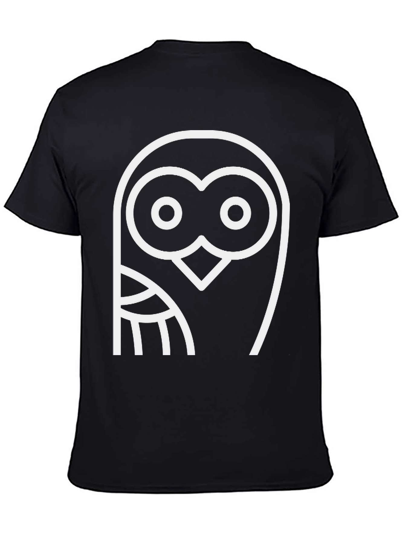 Cool Owl Graphic Black T-Shirt