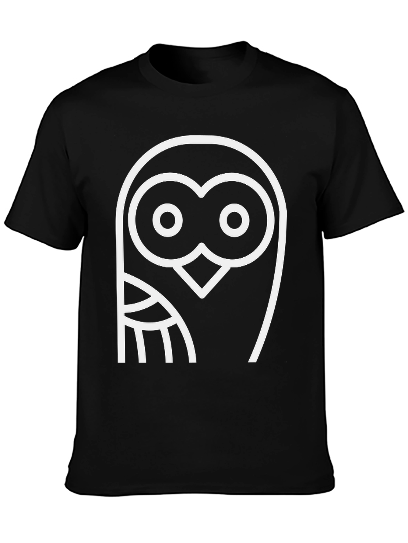 Cool Owl Graphic Black T-Shirt