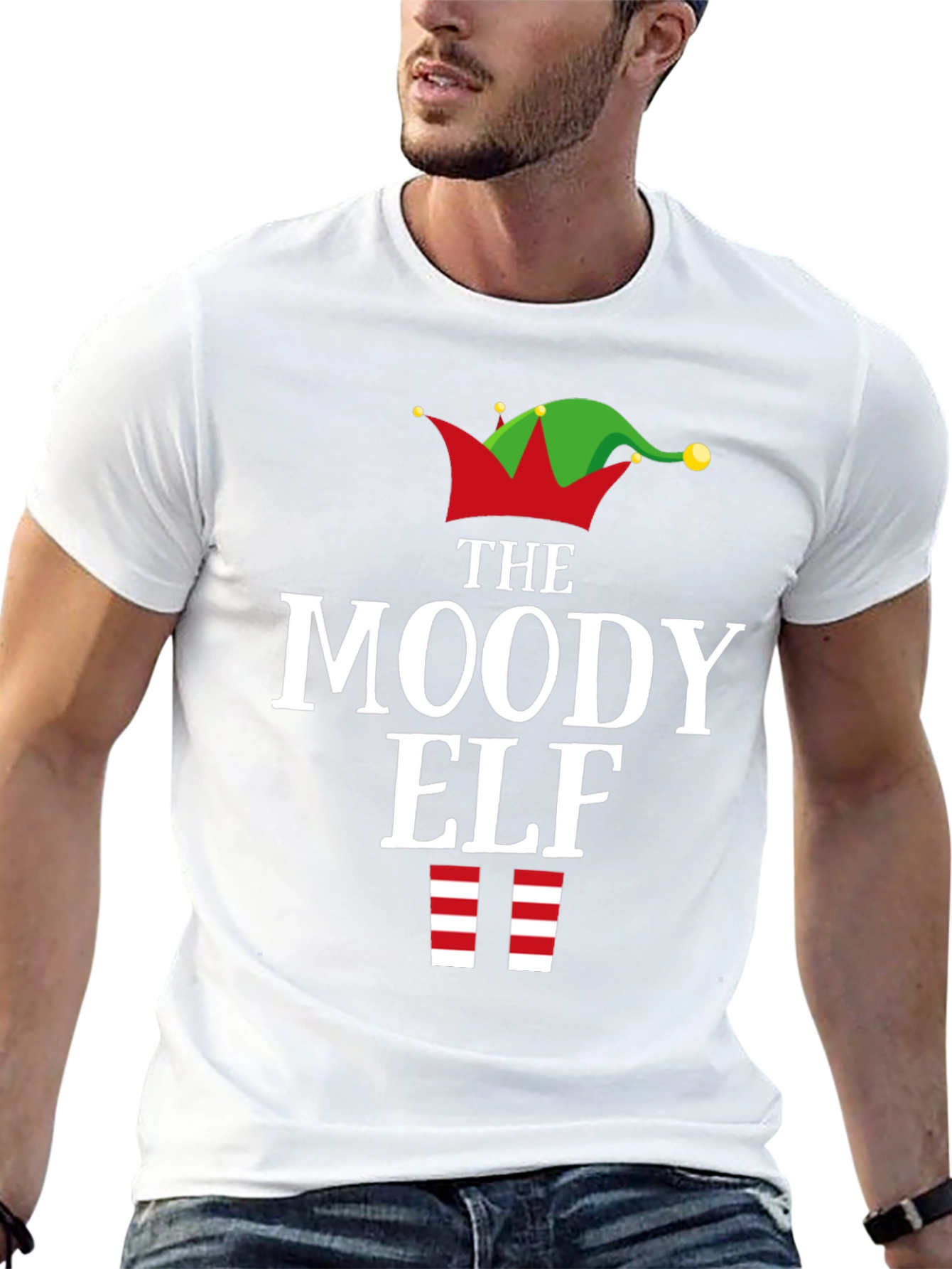 The Moody Elf Christmas T-Shirt - Holiday Apparel