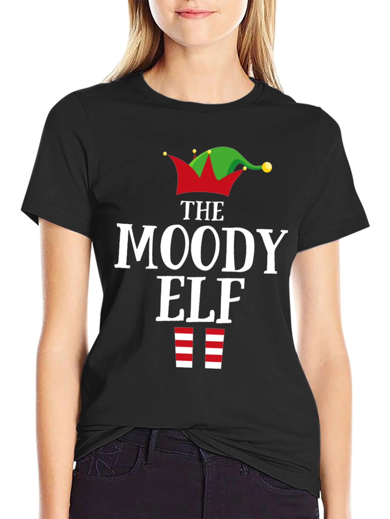 The Moody Elf Christmas T-Shirt - Holiday Apparel