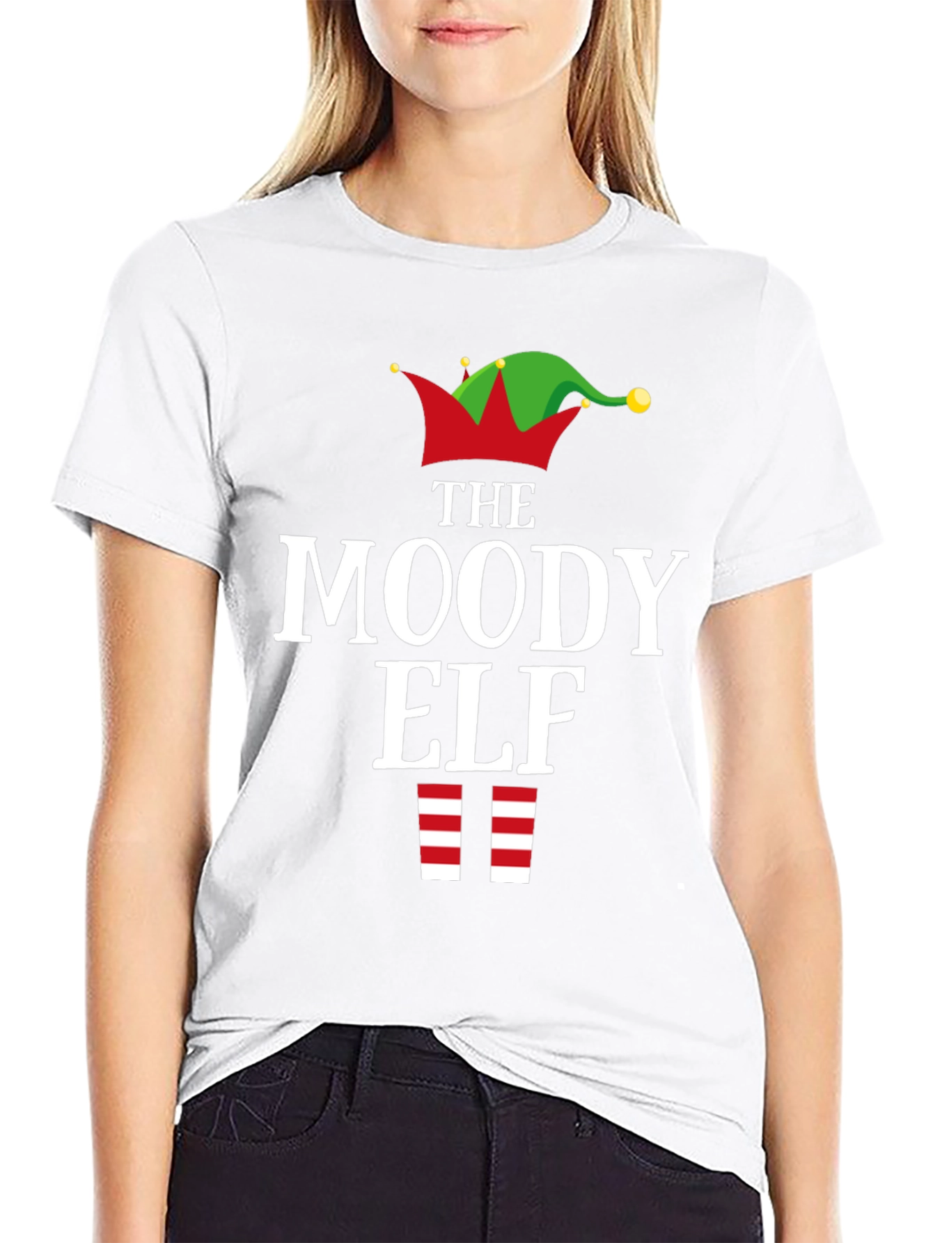 The Moody Elf Christmas T-Shirt - Holiday Apparel