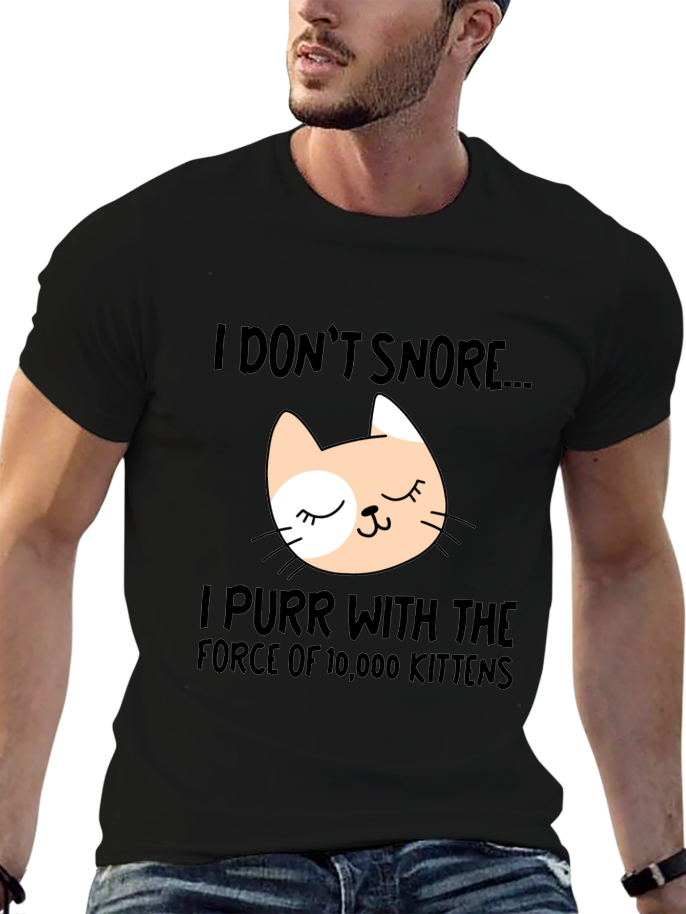 Funny Cat Purr T-Shirt