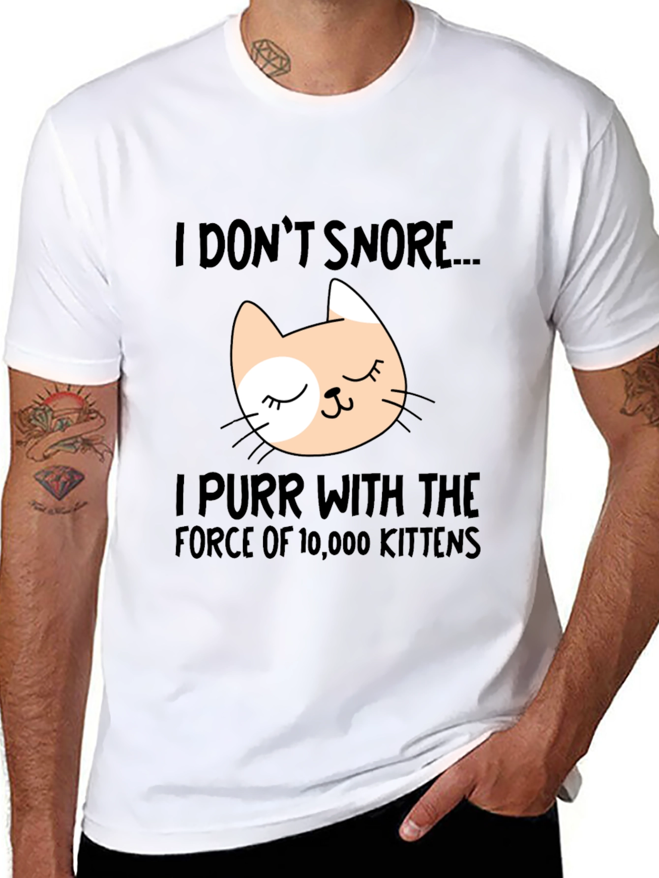 Funny Cat Purr T-Shirt