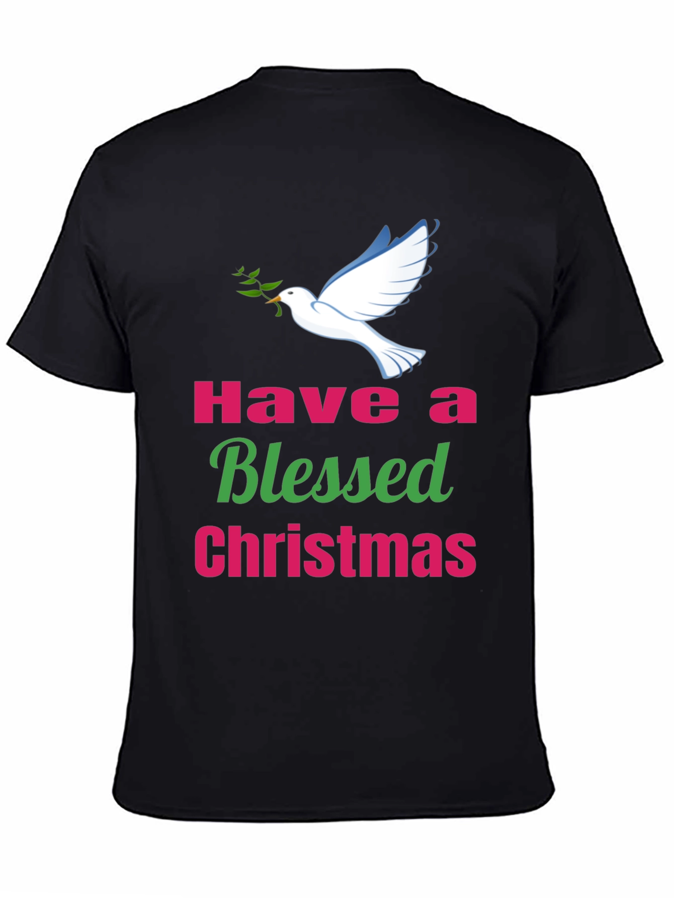 Blessed Christmas T-Shirt - Dove Peace Holiday Tee