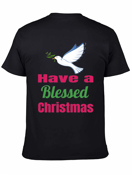 Blessed Christmas T-Shirt - Dove Peace Holiday Tee