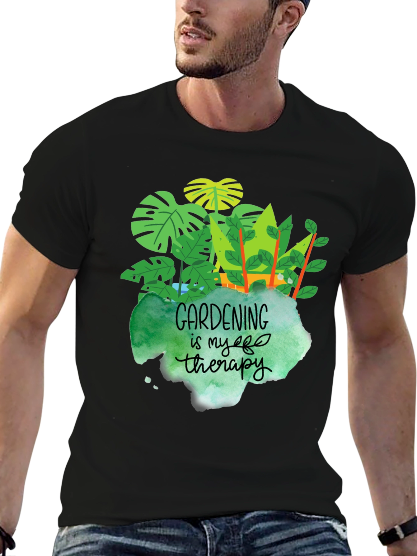 Gardening is My Therapy Graphic T-Shirt