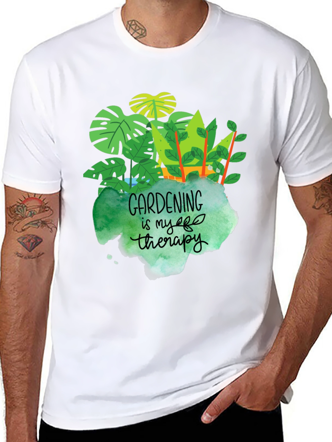 Gardening is My Therapy Graphic T-Shirt
