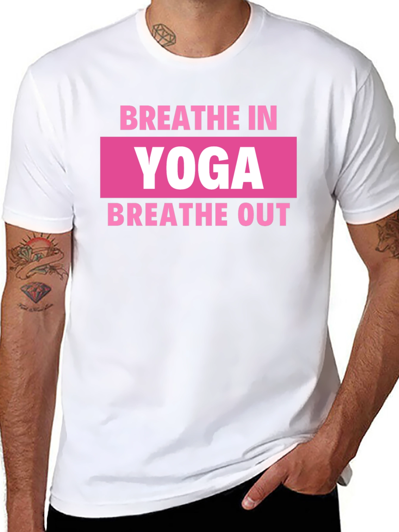 Yoga Breathe In Breathe Out Graphic Tee