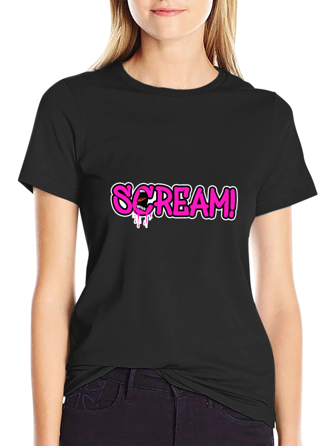 Scream! Graphic Tee - Black T-Shirt