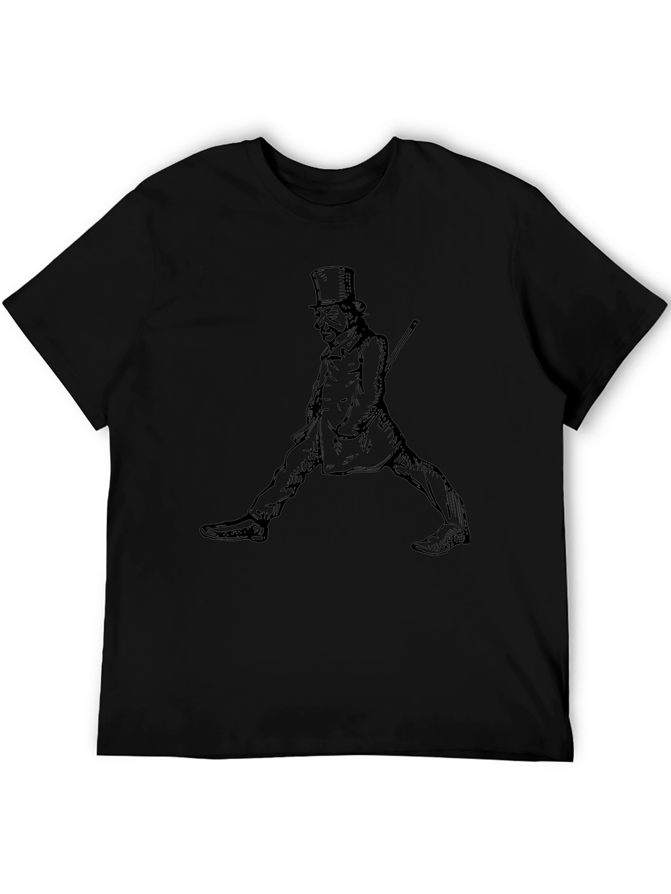 Victorian Gentleman Graphic Tee - Classic Style
