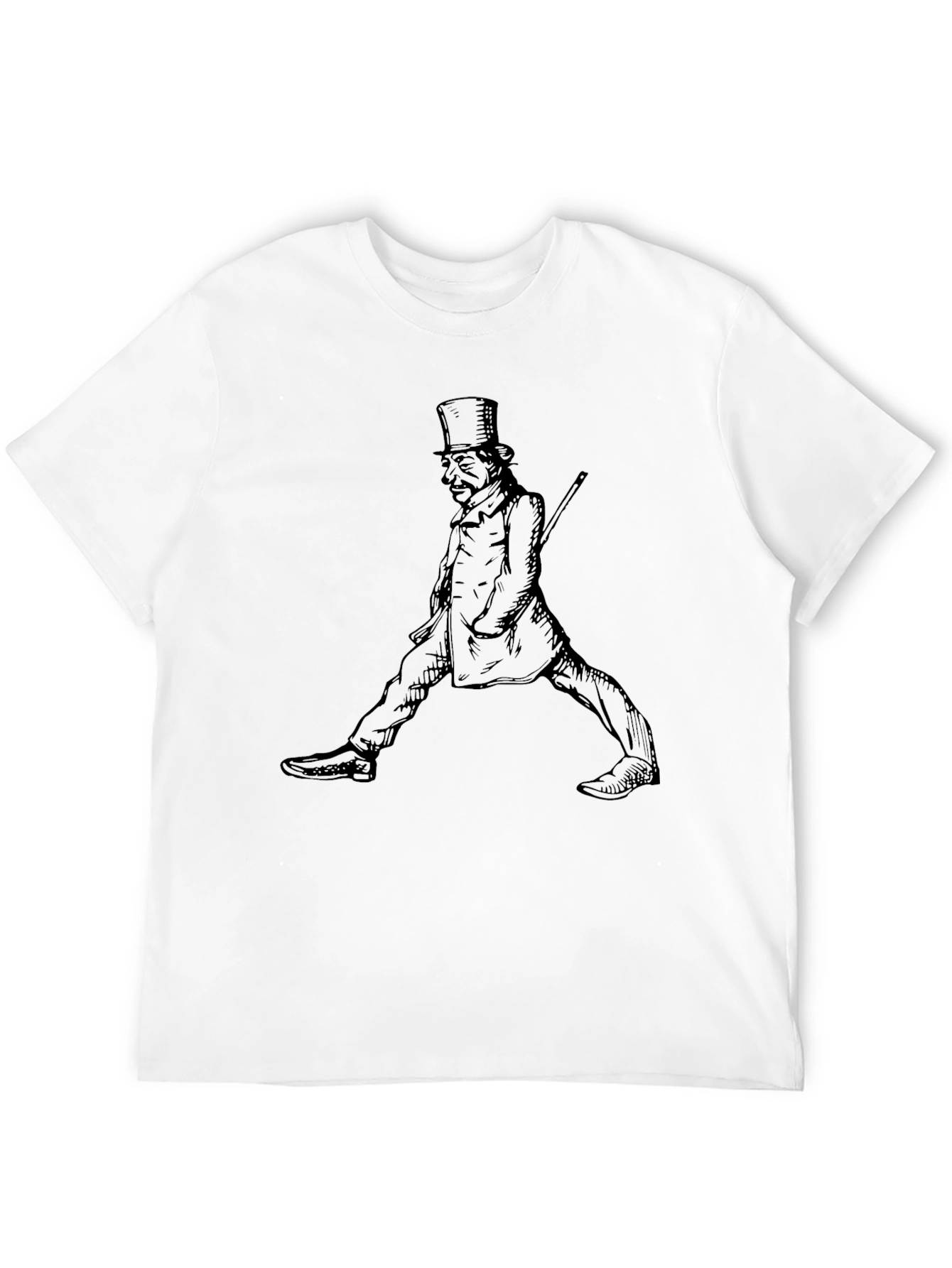 Victorian Gentleman Graphic Tee - Classic Style