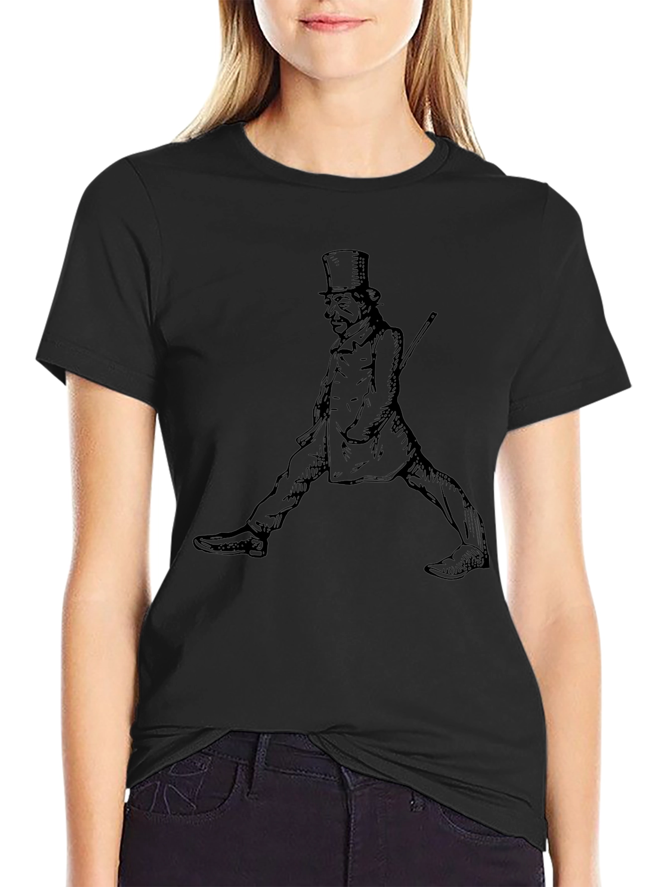 Victorian Gentleman Graphic Tee - Classic Style