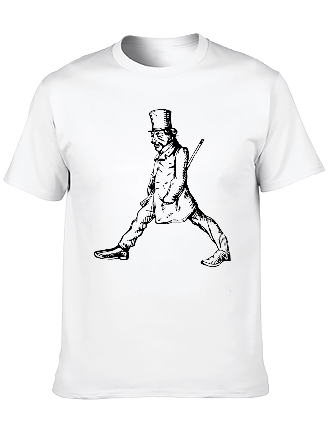 Victorian Gentleman Graphic Tee - Classic Style