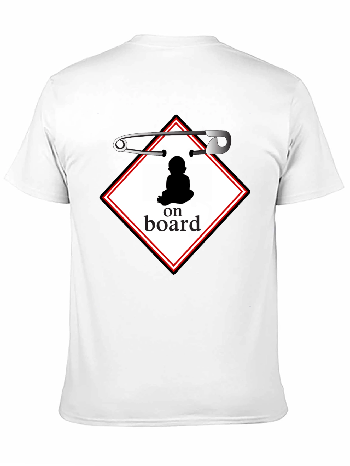 Baby On Board Graphic Tee - Black Cotton Shirt