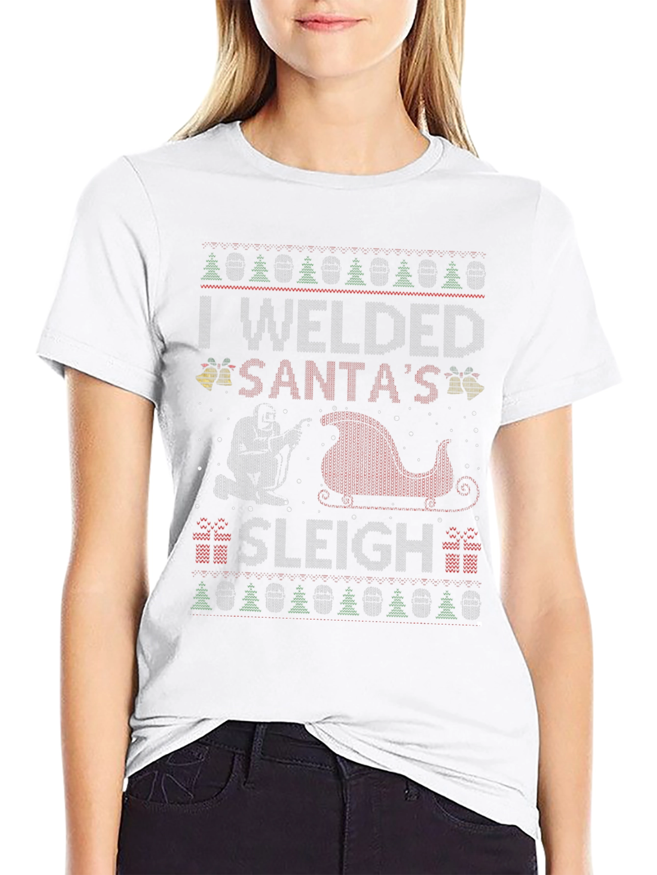I Welded Santas Sleigh Christmas T-Shirt