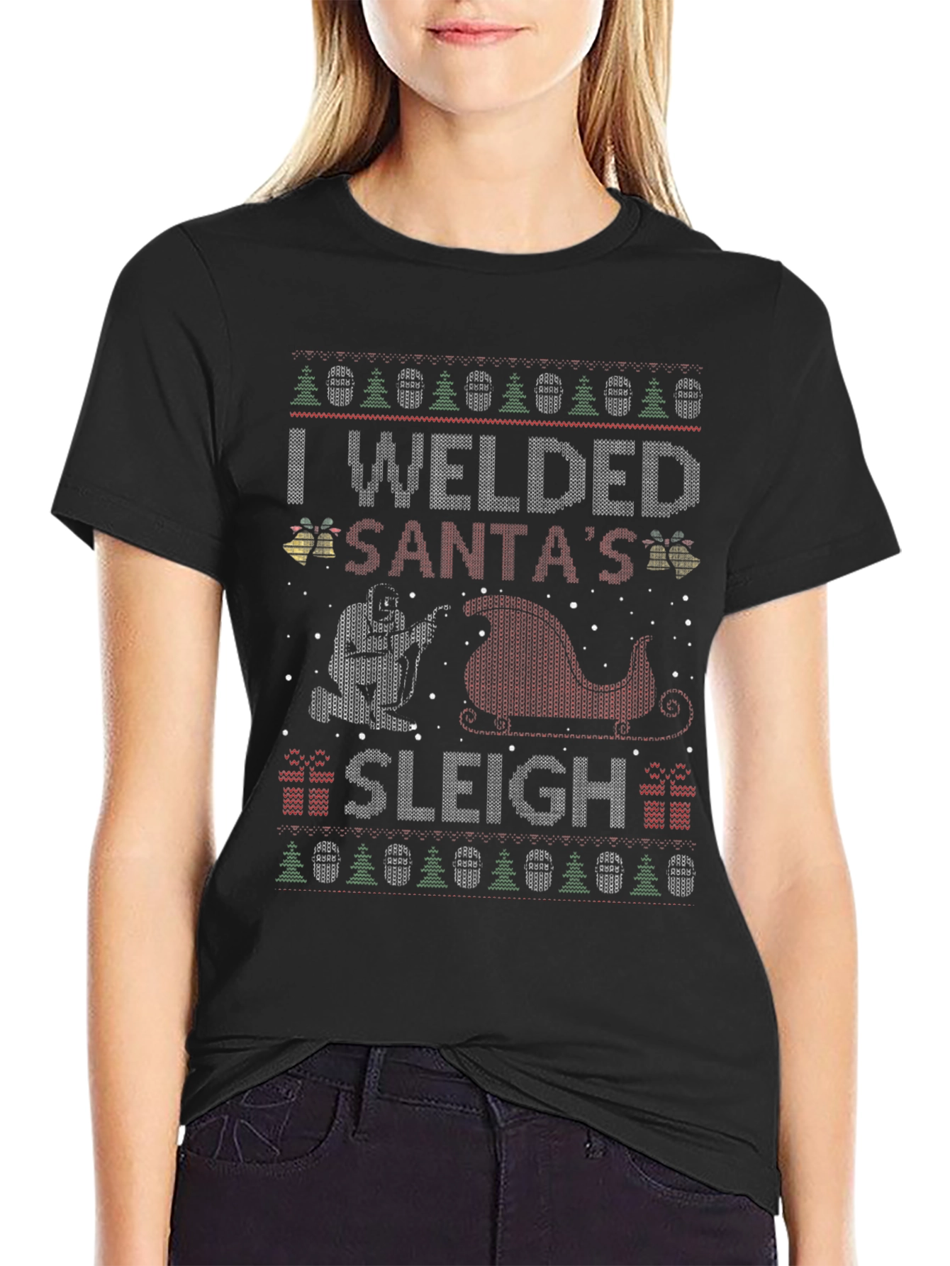 I Welded Santas Sleigh Christmas T-Shirt