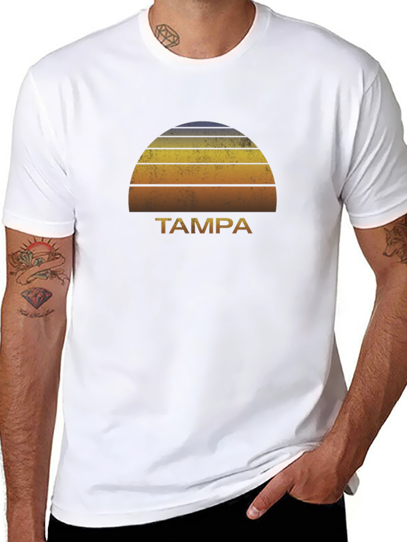 Retro Tampa Sunset T-Shirt