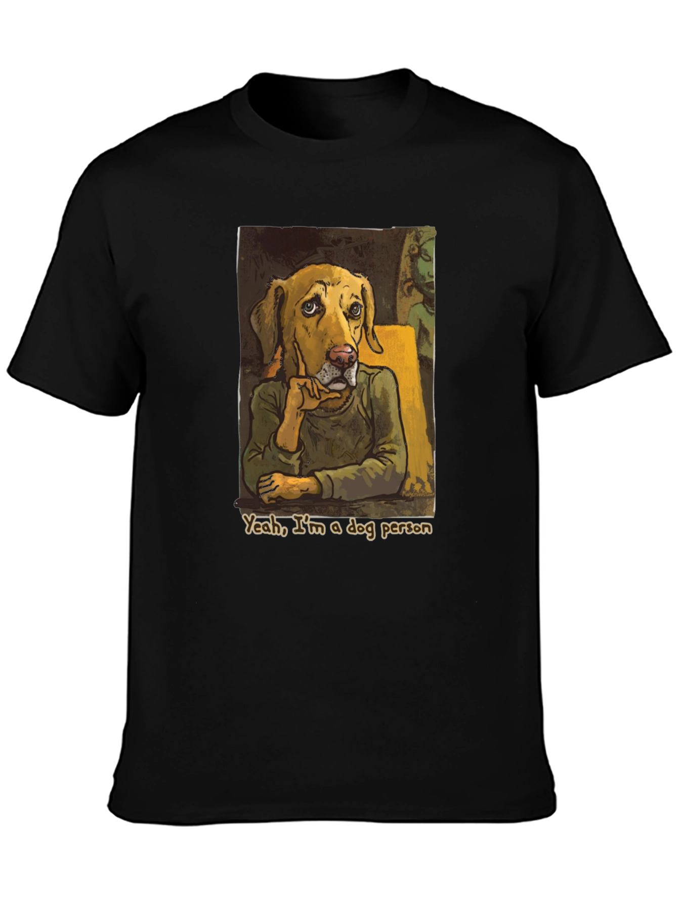 Dog Person Graphic Tee - Black