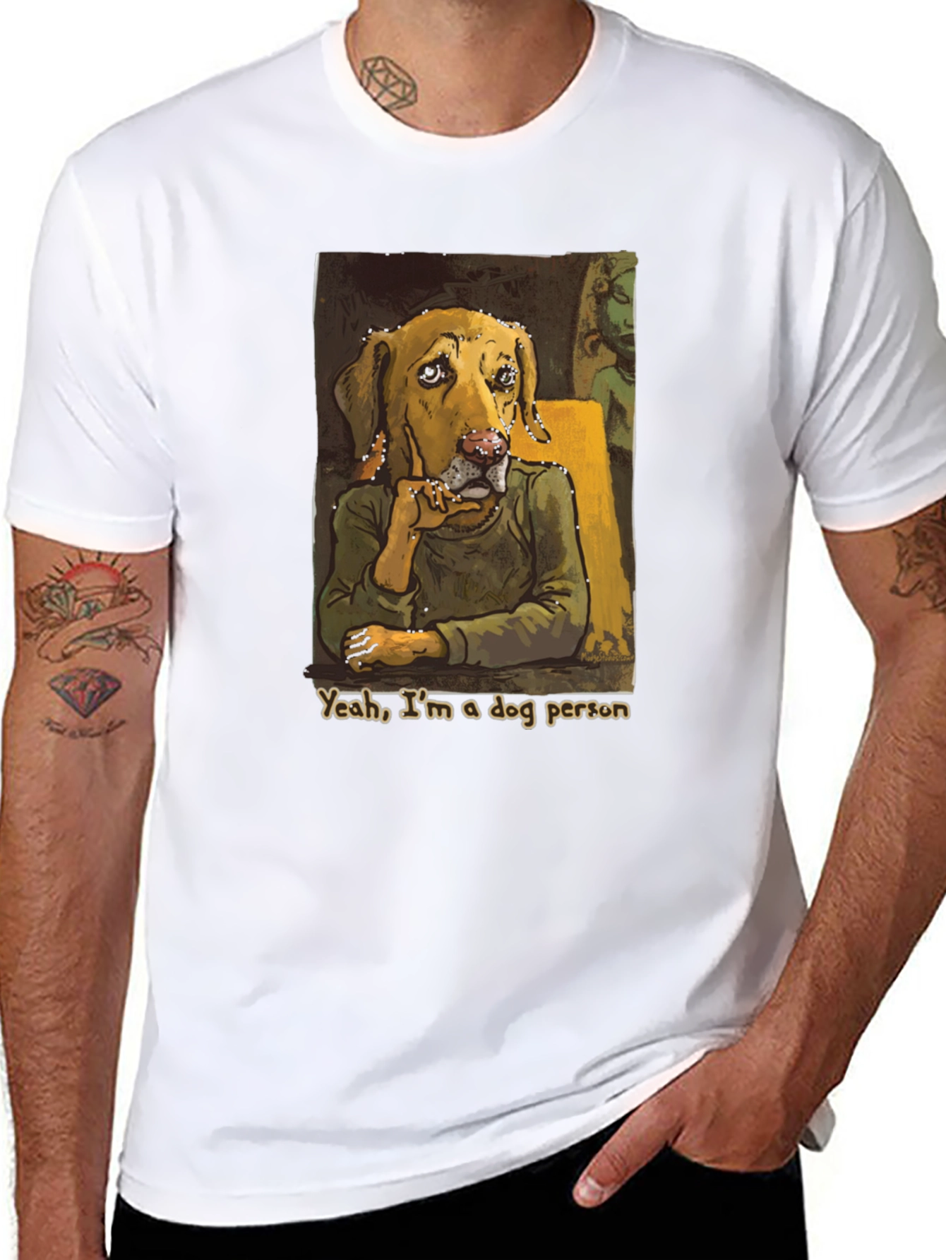 Dog Person Graphic Tee - Black