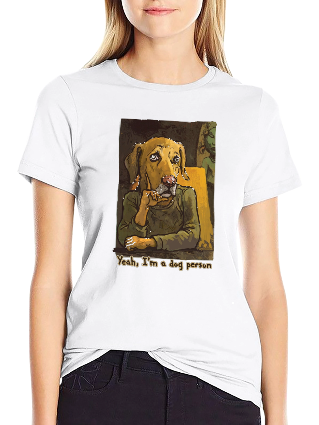 Dog Person Graphic Tee - Black
