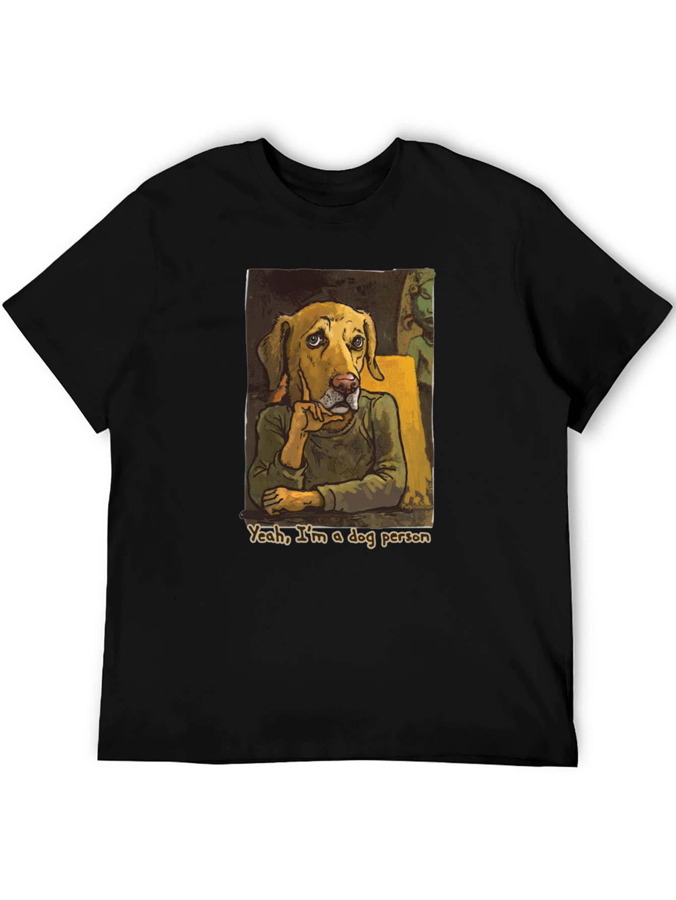 Dog Person Graphic Tee - Black