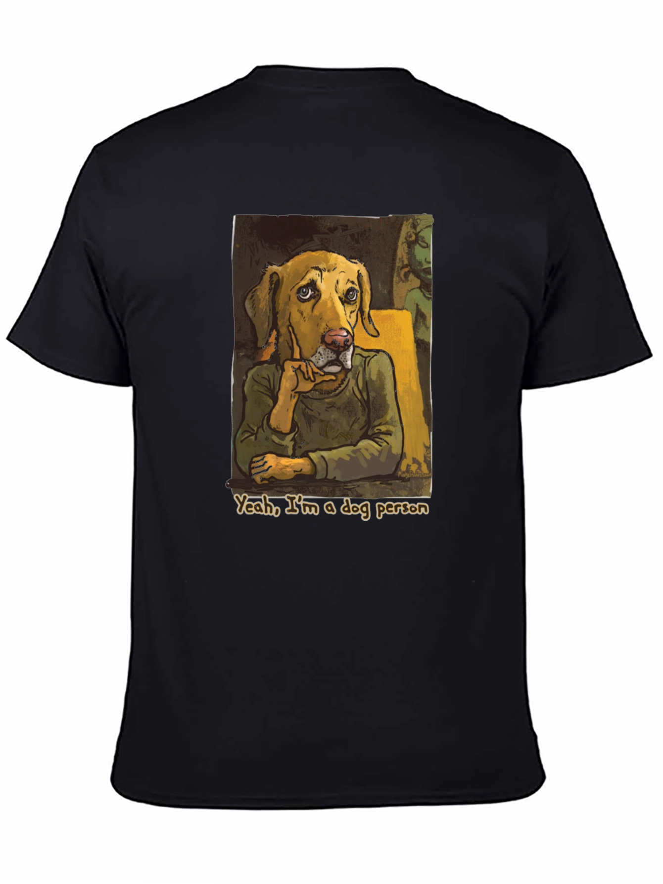 Dog Person Graphic Tee - Black