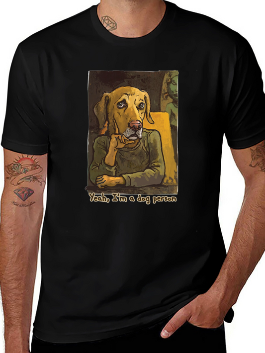 Dog Person Graphic Tee - Black