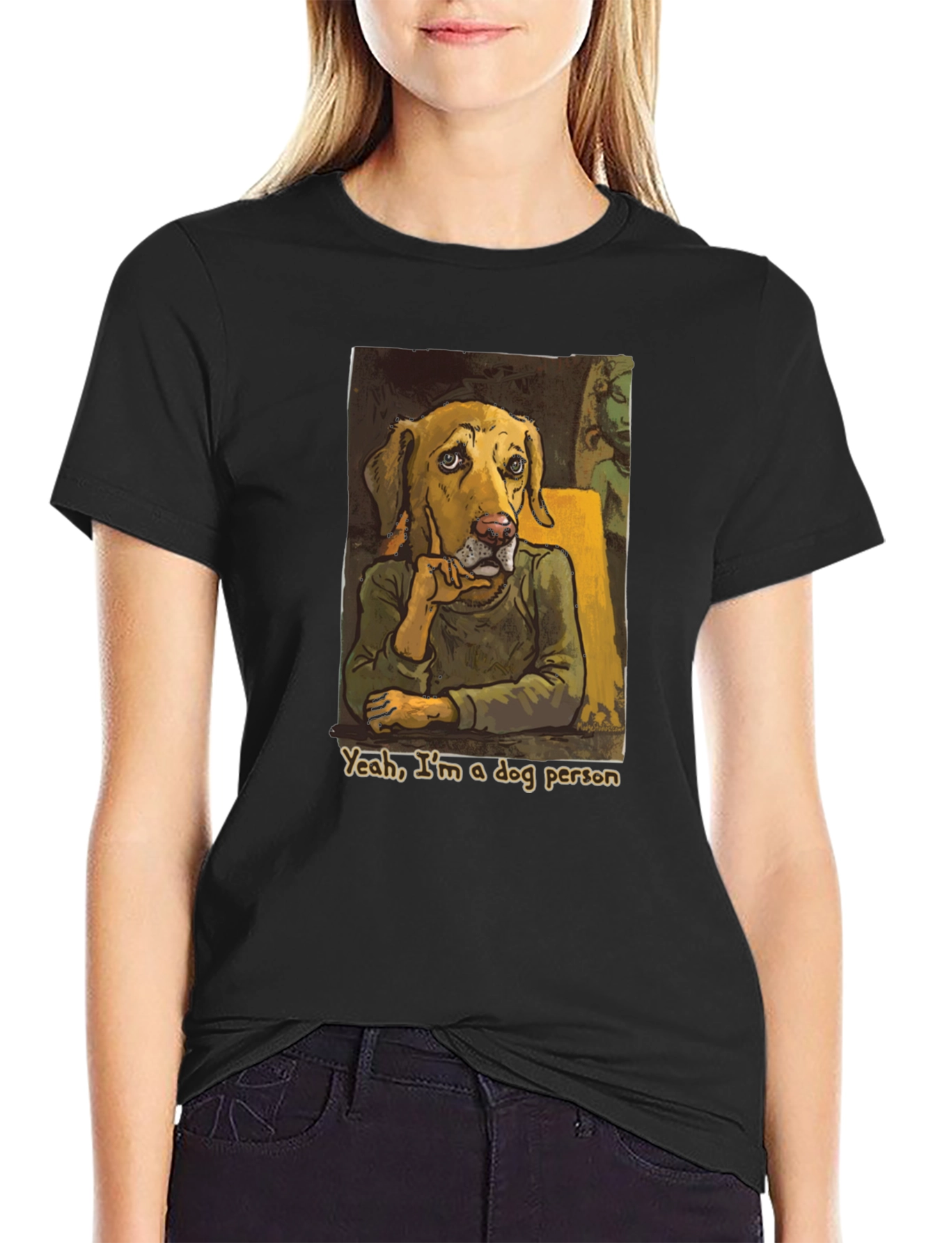 Dog Person Graphic Tee - Black