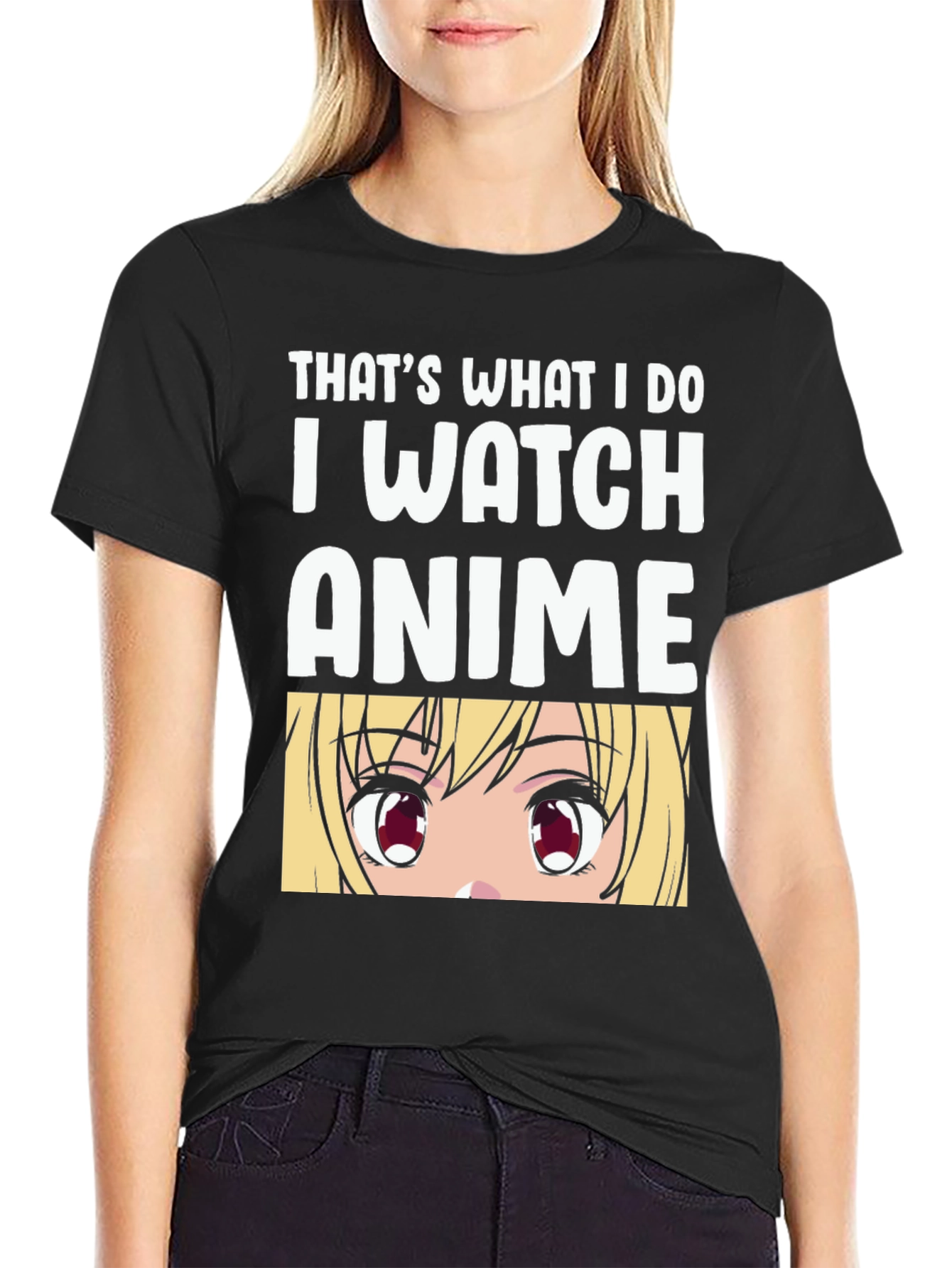 Anime Lover Black T-Shirt - Thats What I Do