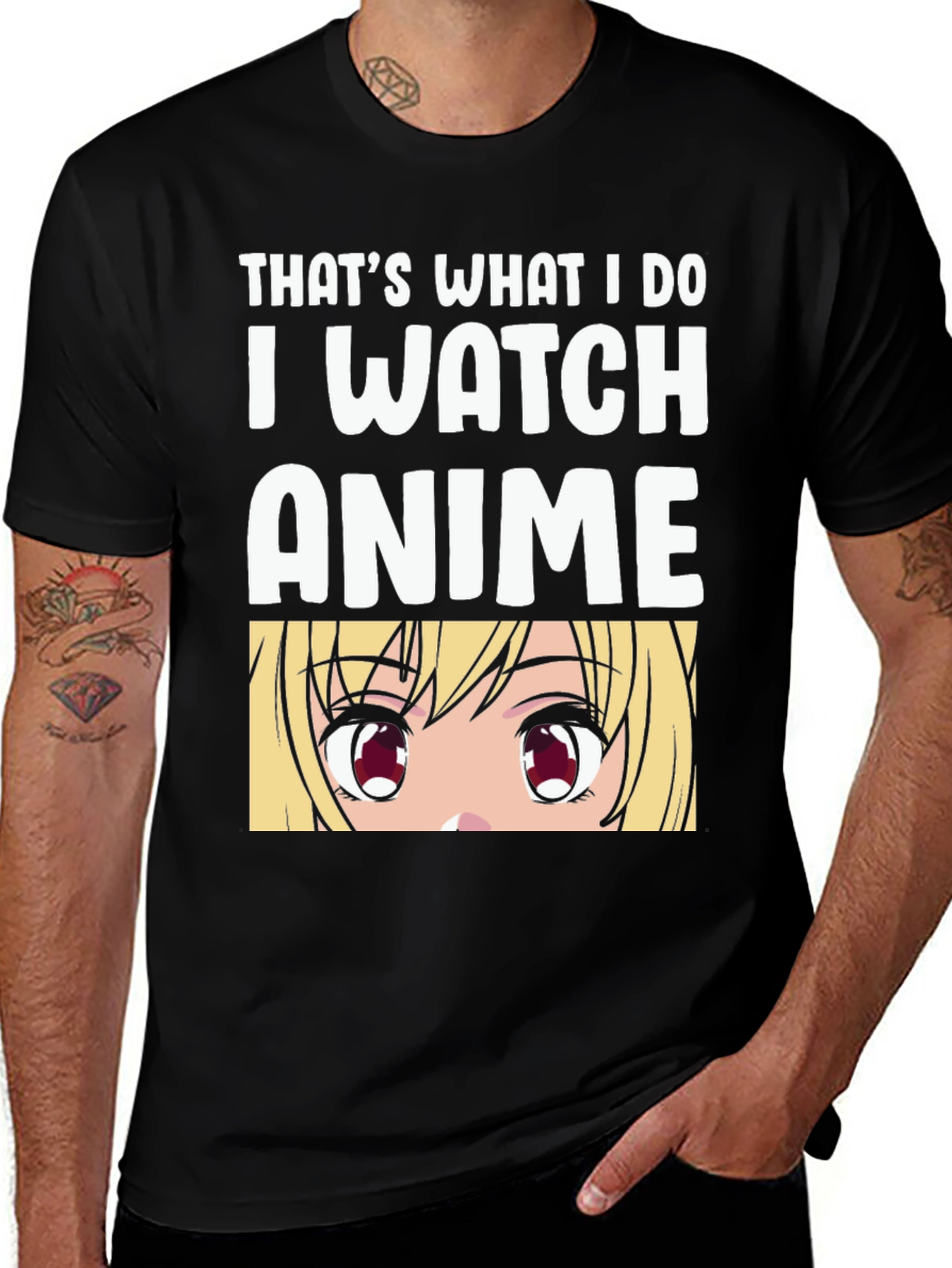Anime Lover Black T-Shirt - Thats What I Do