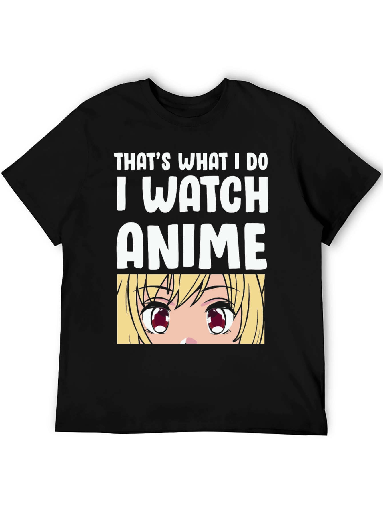 Anime Lover Black T-Shirt - Thats What I Do