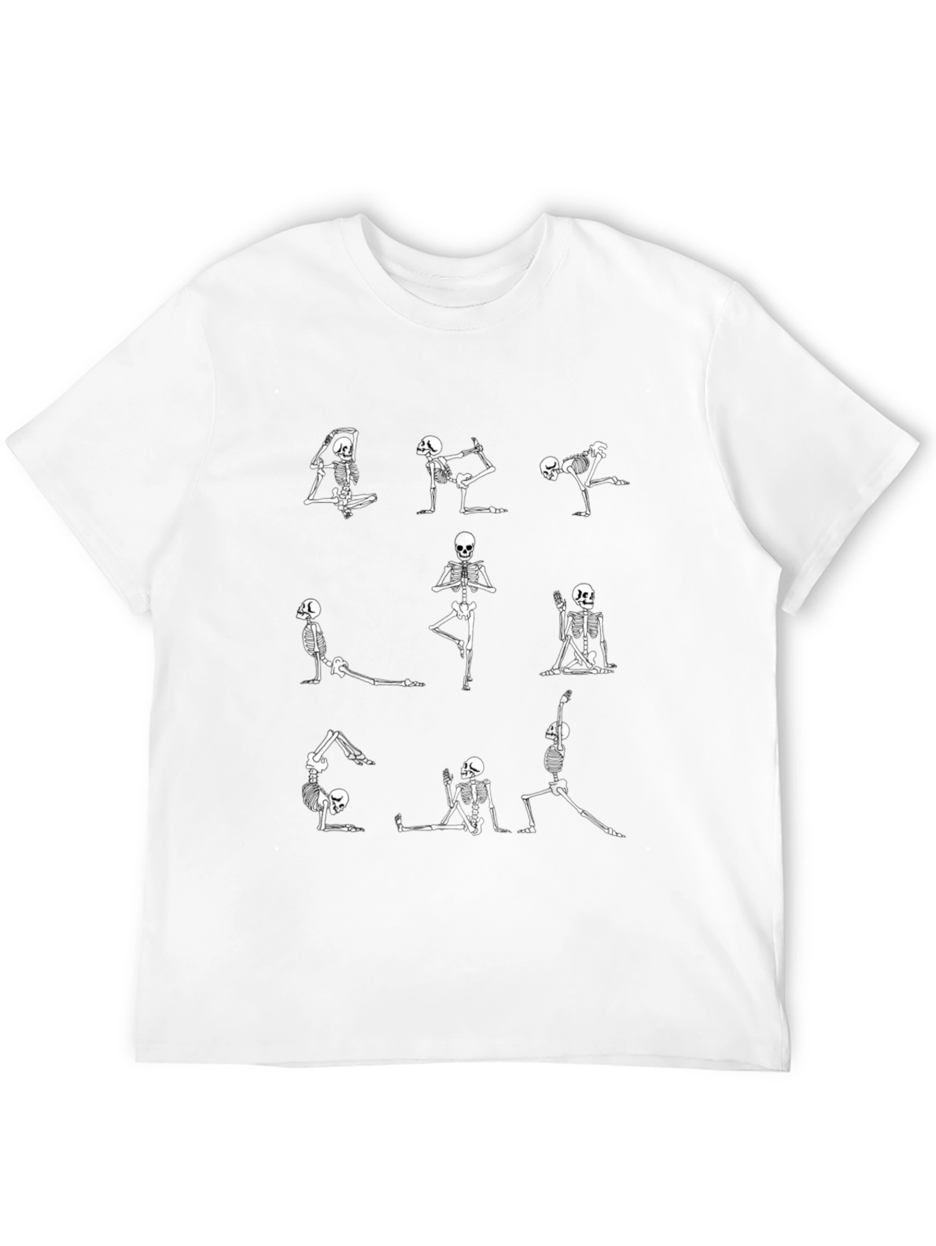 Yoga Skeleton T-Shirt - Funny Halloween Tee