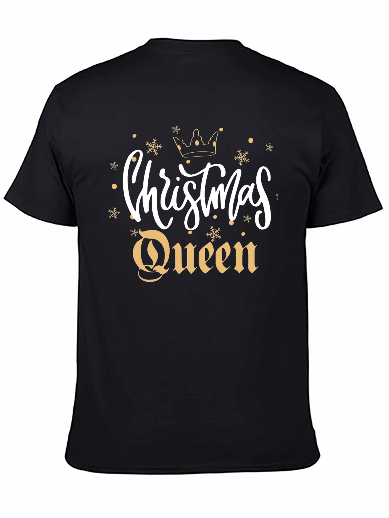 Christmas Queen Black T-Shirt