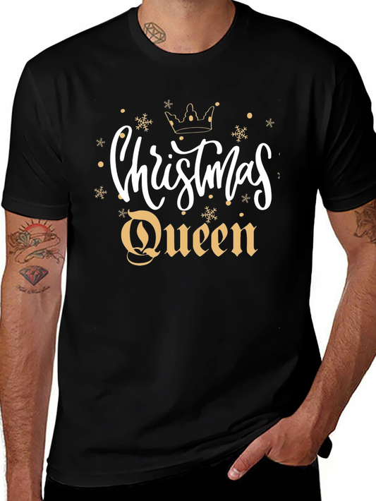 Christmas Queen Black T-Shirt