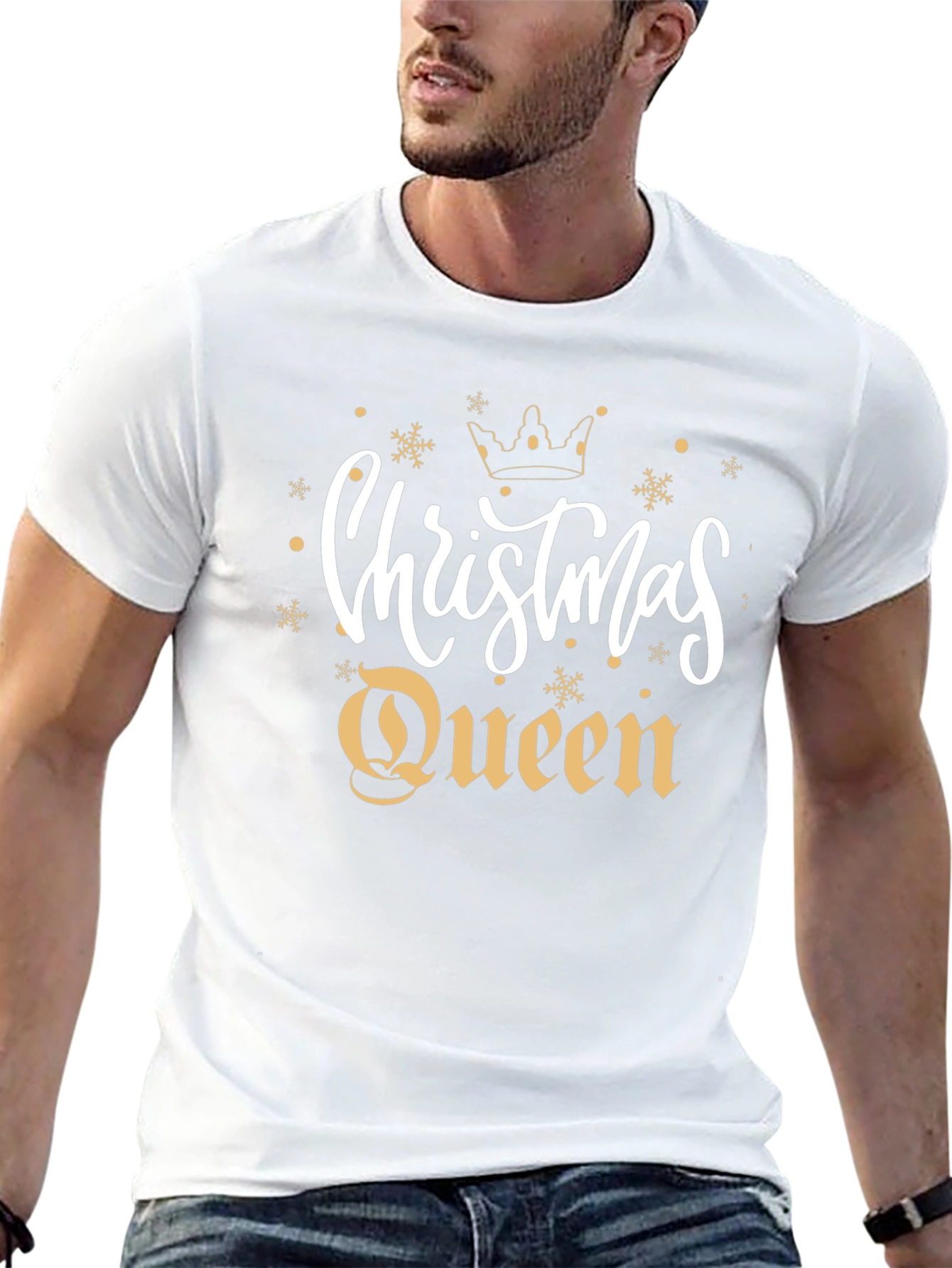 Christmas Queen Black T-Shirt