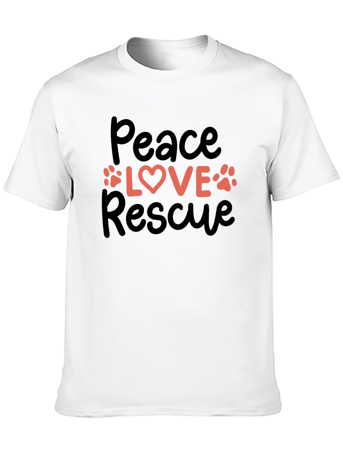 Peace Love Rescue Graphic Tee