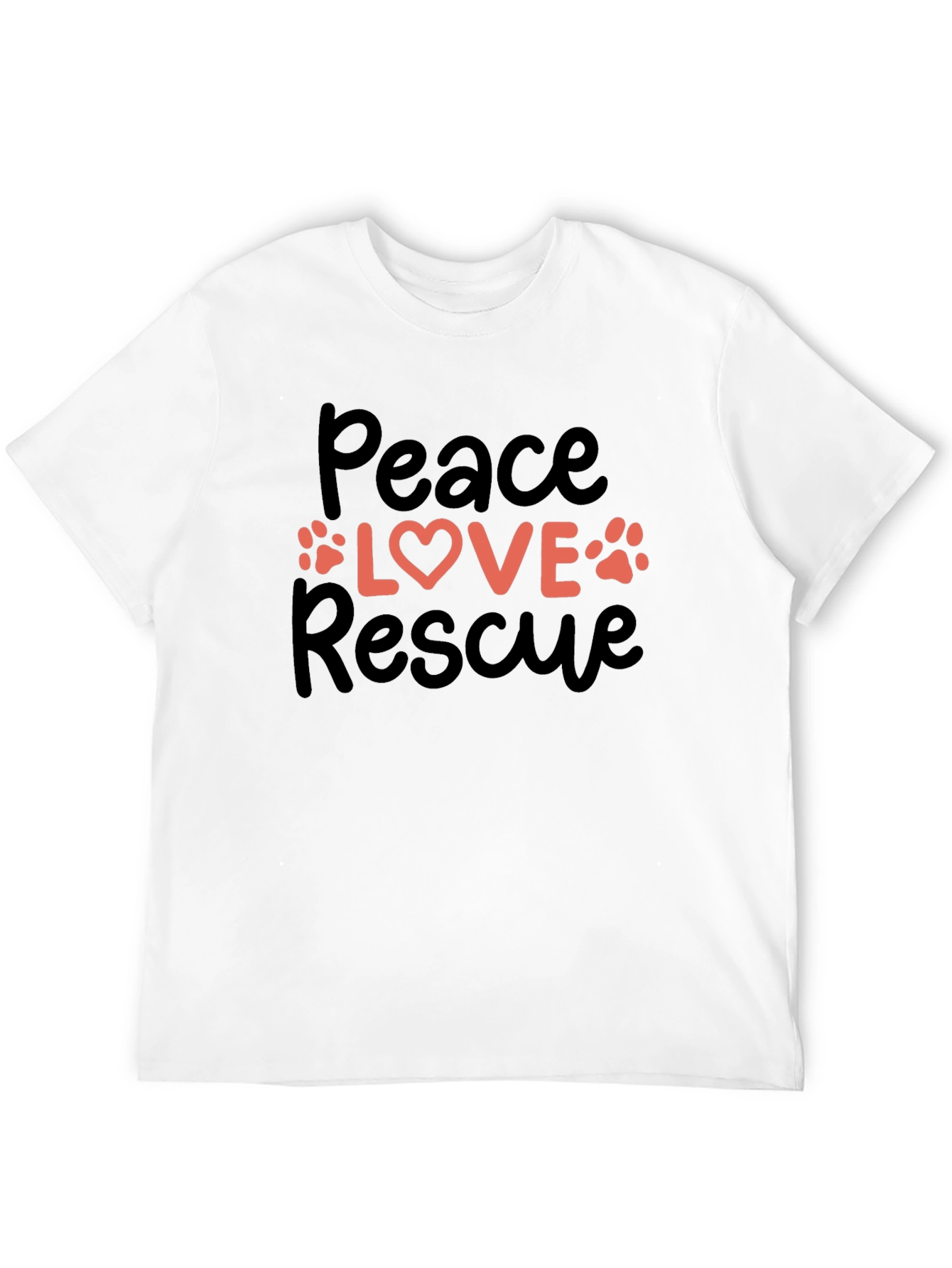 Peace Love Rescue Graphic Tee