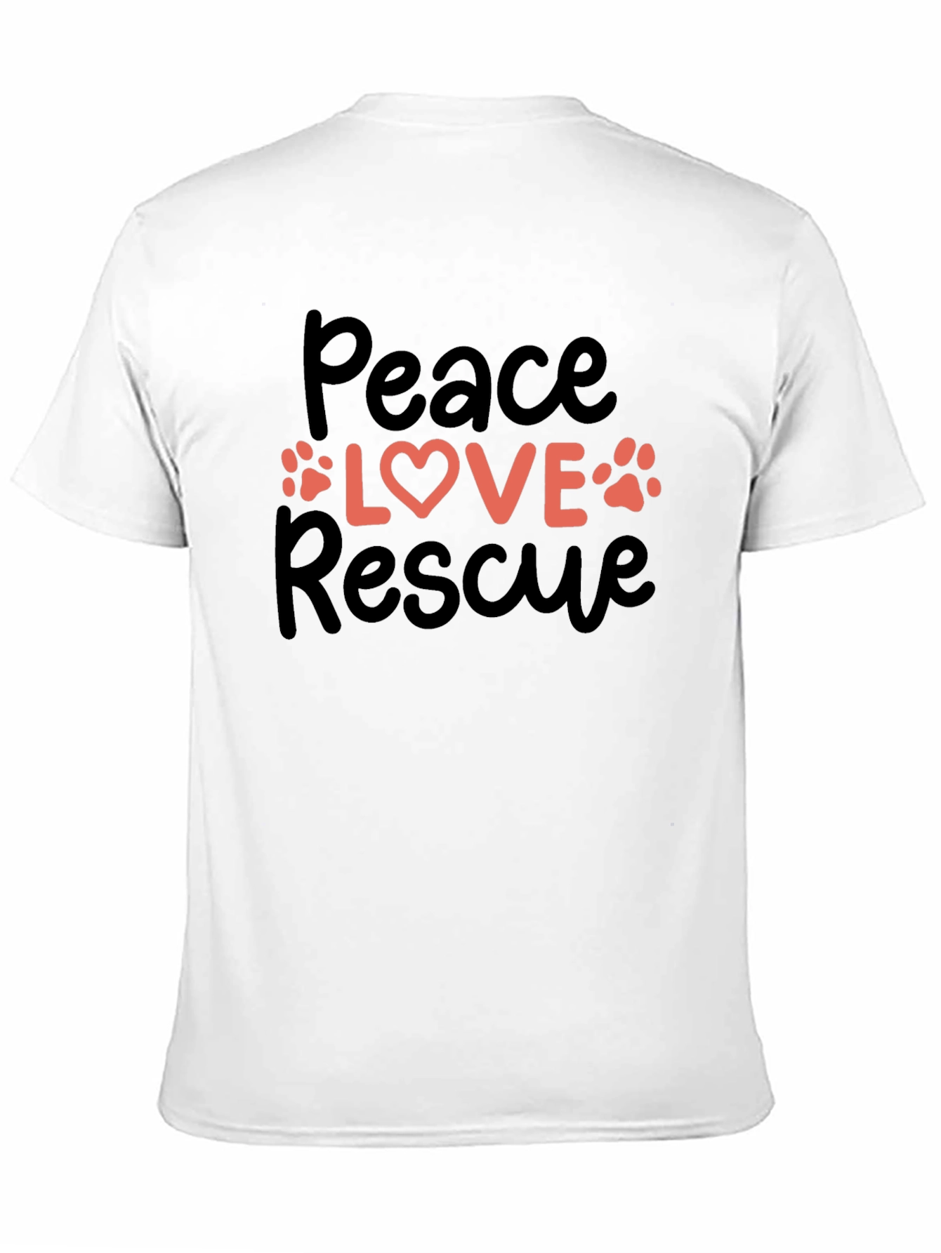 Peace Love Rescue Graphic Tee