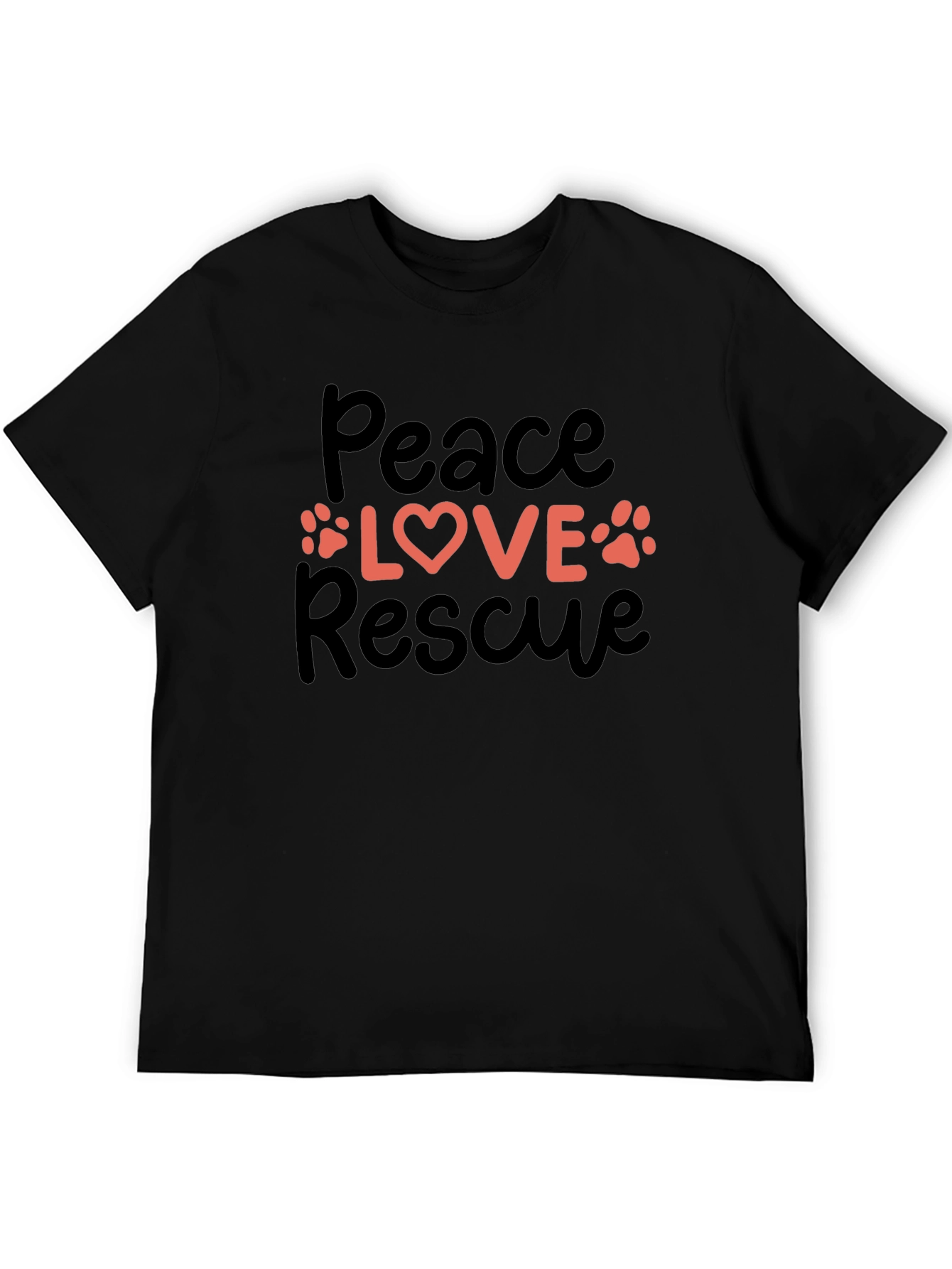 Peace Love Rescue Graphic Tee