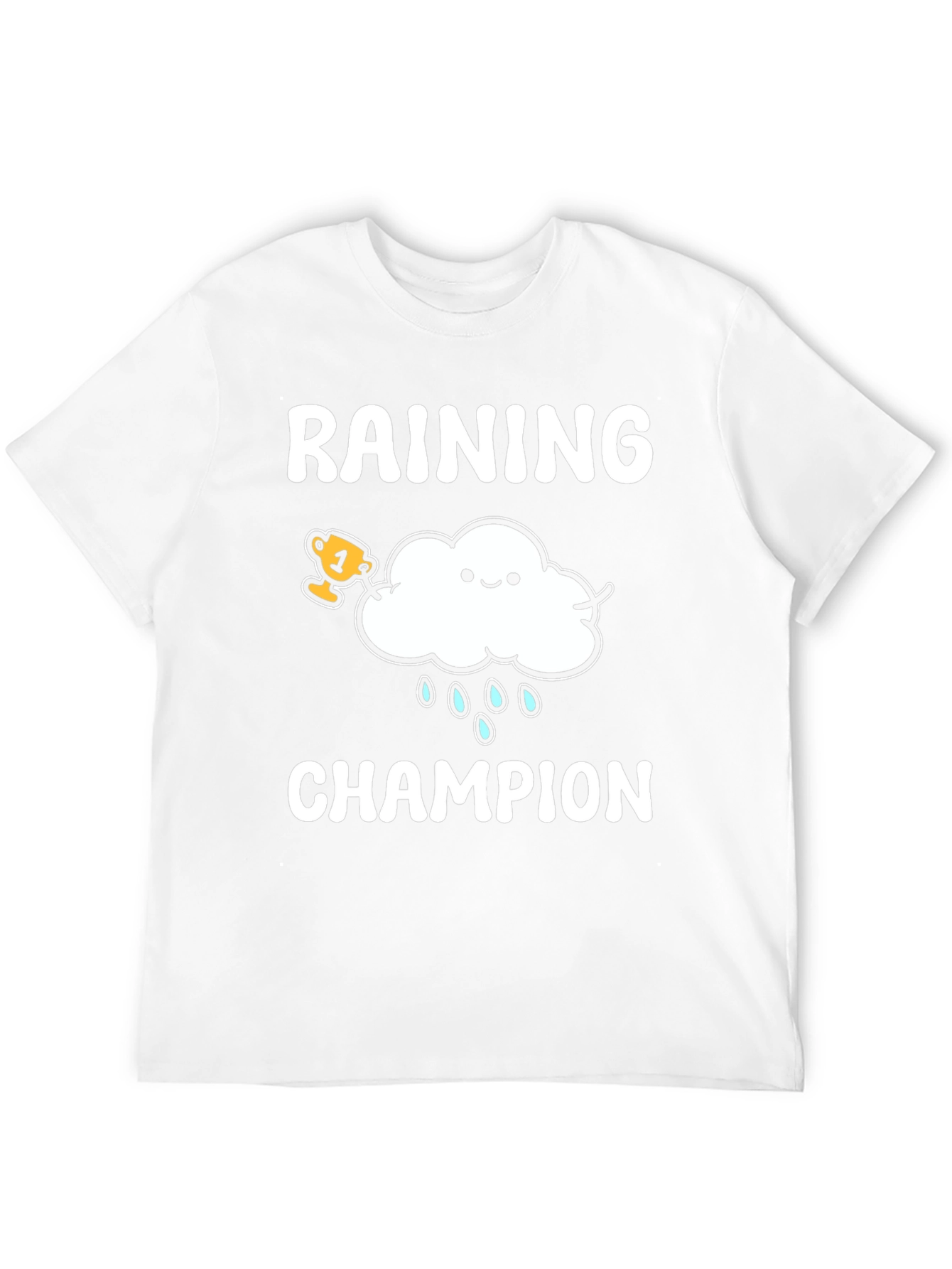 Raining Champion Graphic T-Shirt - Cool Weather Design