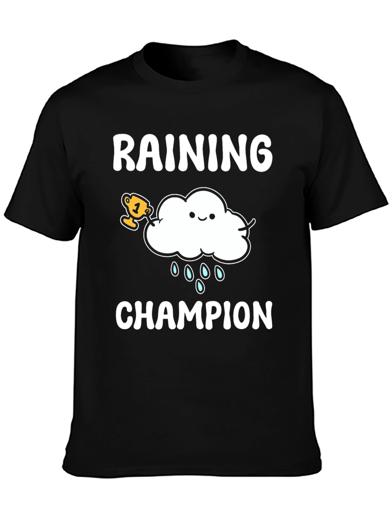 Raining Champion Graphic T-Shirt - Cool Weather Design